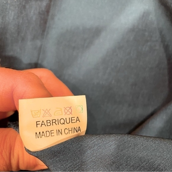 VINTAGE Simons 90’s blue iridescent button down shirt size XL NWT - Picture 6 of 9